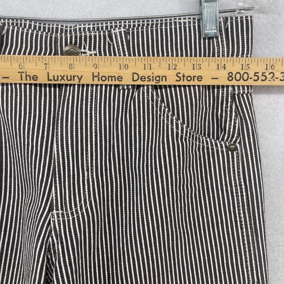 DICKIES Pants 28x32 Garyville Hickory Railroad Stripe Trouser Carpenter Cotton - Picture 12 of 15